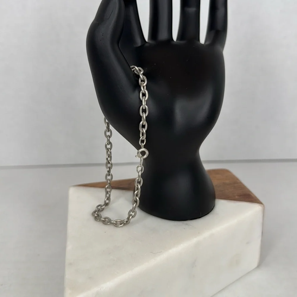 Vintage Silver Chain Bracelet lot C11